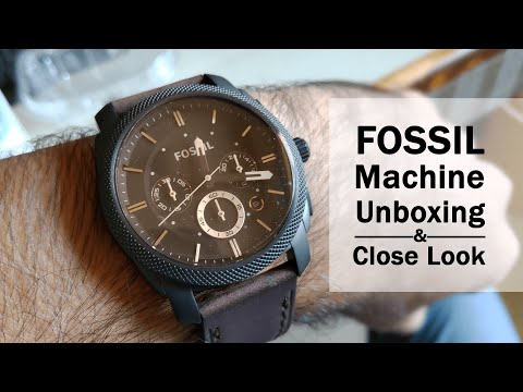 FOSSIL FS4656 Machine - Watch before buying this Men's Analog Watch - Unboxing & Close Look
