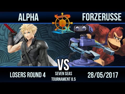 Seven Seas Tournament 8.5 - Alpha (Cloud) vs ForzeRusse (ROB, Donkey Kong) - Losers Round 4