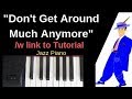"Don't Get Around Much Anymore". Jazz piano performance w/ link to tutorial on syncopation..