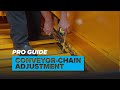 Wide Conveyor Chain Adjustment 8500 Series - LeeBoy Pro Guides