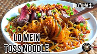 Low-carb Tossed Noodles | Lo-Mein | No Cooking | Super Easy & Delicious