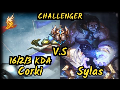 KBM Dynquedo (CORKI) vs SYLAS - 16/2/3 KDA MID CHALLENGER GAMEPLAY - BR