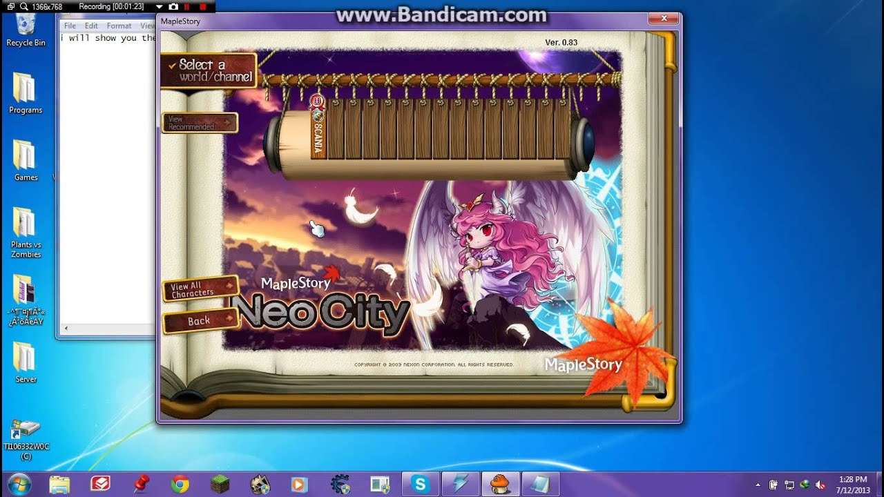 Maplestory v83 error please help me :(