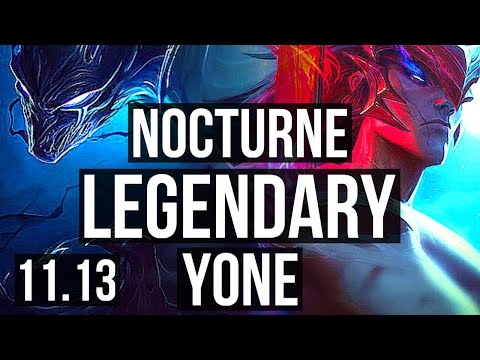 NOCTURNE vs YONE (TOP) | Rank 2 Nocturne, 20/3/6, Legendary | BR Challenger | v11.13