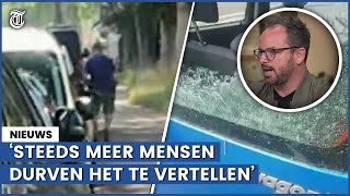 Bizarre actie van stalker gefilmd