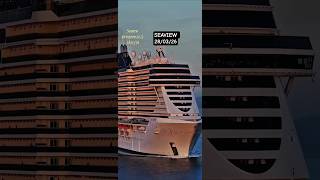 MSC SEAVIEW ship cruzeiro navio 28/03/26 Santos Buzios Salvador @cruzeiros2025 #insta360   #shorts