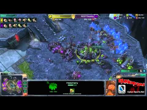 CSN SC2 - dKiLLeR vs Destiny - Map 2 - Rundown #7 with Rance and Gwin