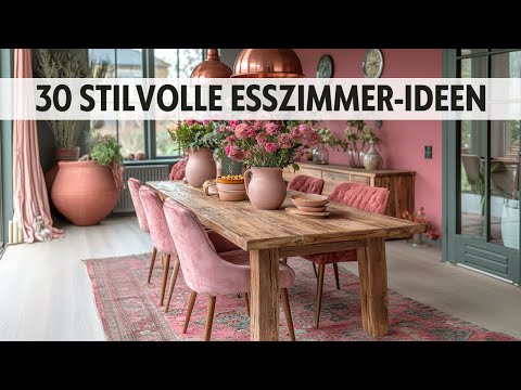 💜 30 Stilvolle Esszimmer-Ideen in warmen Farben, frischen Akzenten & mutigen Farbpaletten! 😍🍽️✨