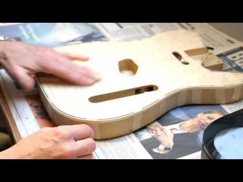 DIY Luthier Telecaster build part 6:  Belly contour