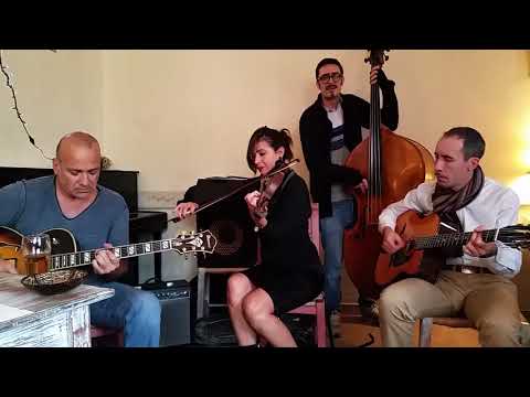 Hot Club de Grèce and Maria Manousaki at Arismari, Gavalochori, Crete, 27th December 2019