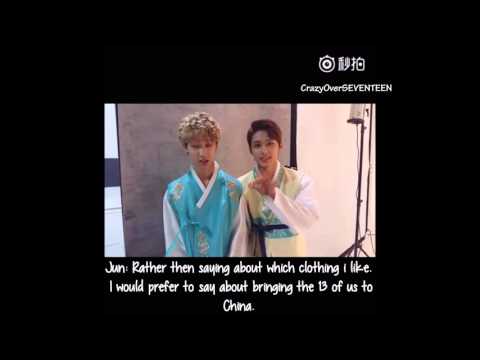 [Eng Sub] 150927 SEVENTEEN Jun & The8 Weibo Update