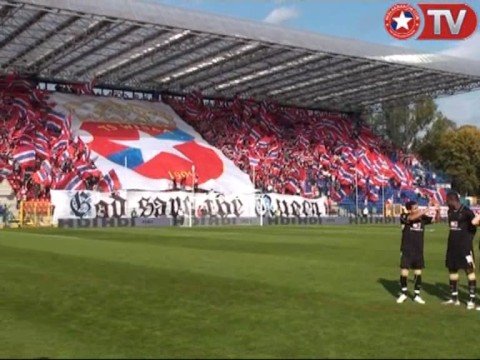 Oprawa przed meczem z Tottenhamem