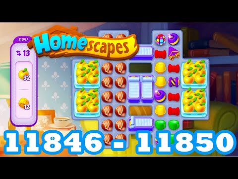 Homescapes Level 11846 - 11850 HD 3 - match puzzle Gameplay | android | IOS | 11847 | 11848 | 11849