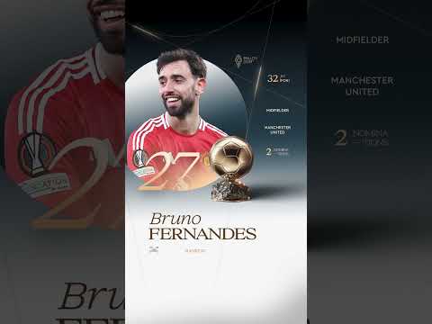🏆 La 27e place du Ballon d'Or masculin 2026 est attribué à Bruno Fernandes (M.United) #ballondor