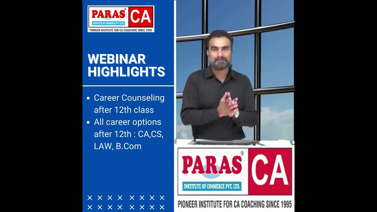 Mega Webinar for Commerce Students | Best CA Coaching Institute in Hisar