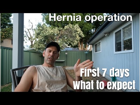 Laparoscopic inguinal hernia repair. First 7 days post operation journal. What to expect.