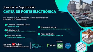 CAPACITACIÓN SOBRE CARTA DE PORTE ELECTRÓNICA