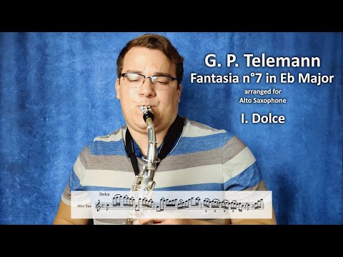 Fantasia No. 7 in Eb Major, TWV 40:20, I. Dolce | G. P. Telemann | Johnny Selmer, saxophone