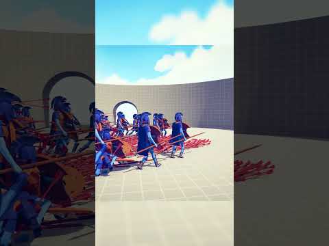 100x SPARTANS vs ARCHER GOD in TABS #tabs #tabsbattles #games #gaming #shorts