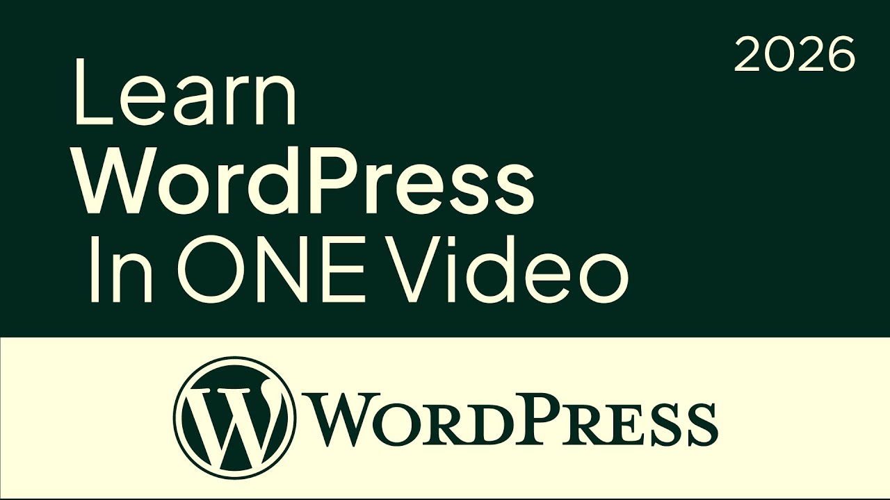 8 Hours Complete  Course WordPress Tutorial for Beginners 2025
