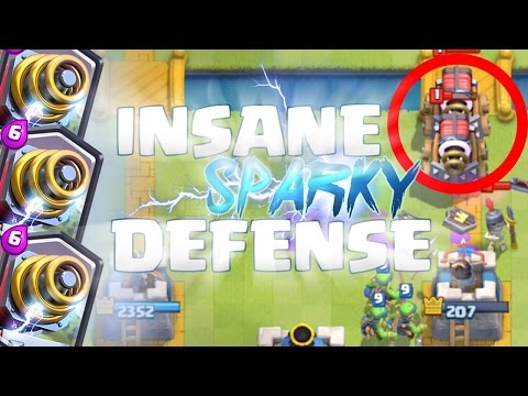 INSANE SPARKY DECK DEFENSE! (TWO SPARKY'S AT ONCE!!??) Clash Royale