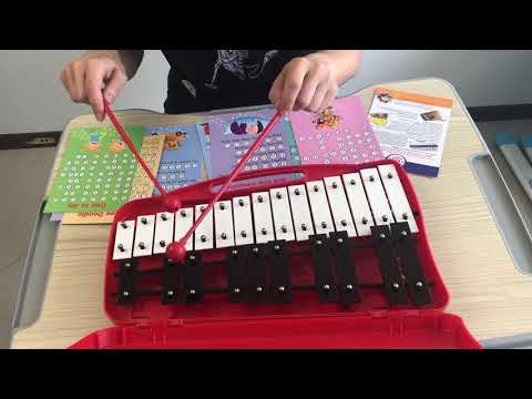 How to play simple songs for kids on a 25 Note Chromatic Glockenspiel