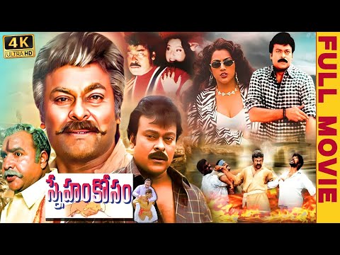 Sneham Kosam Telugu Full Length 4k HD Movie || Chiranjeevi || Meena || Prakash Raj || Vijayakumar