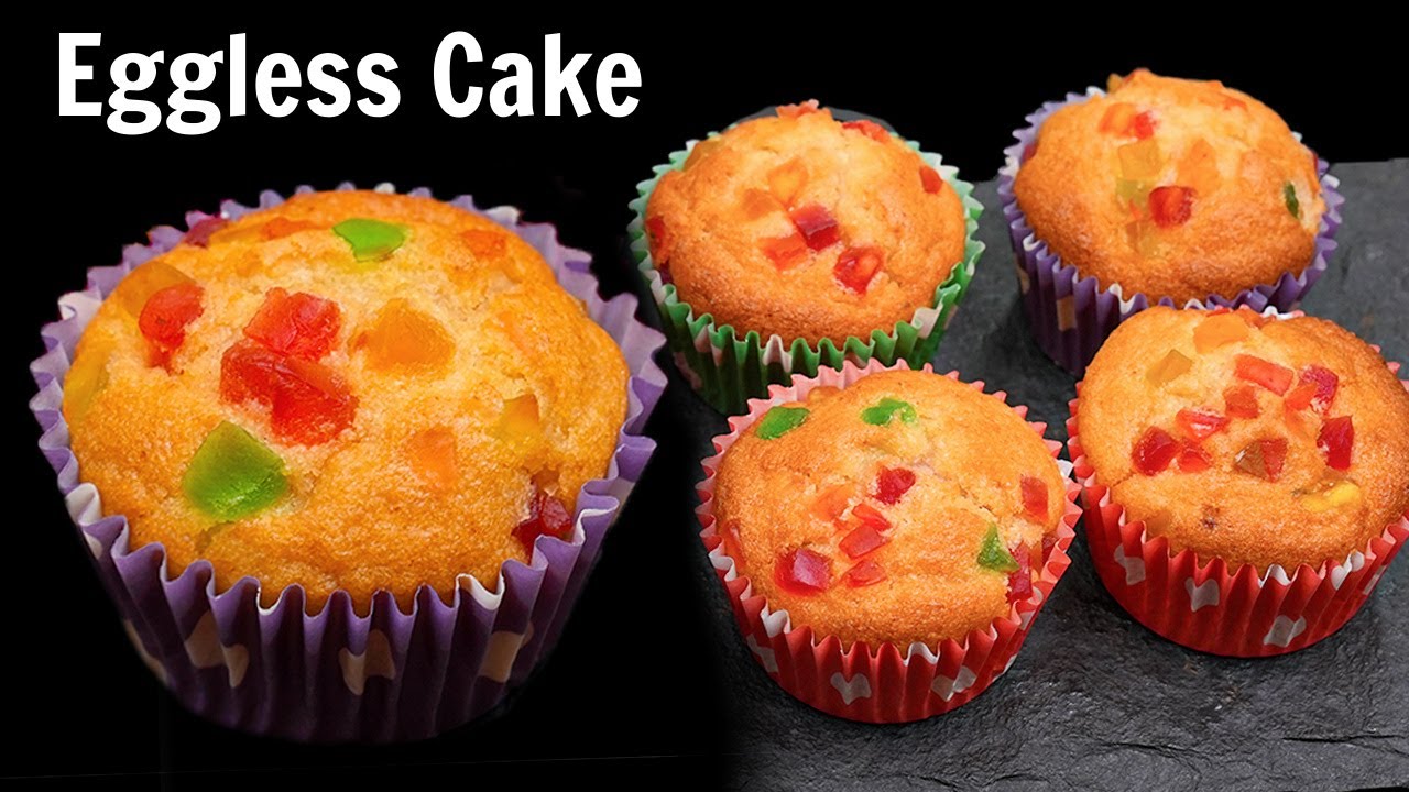 बिना अंडे का केक बनाने का आसान तरीका | Eggless Muffins Recipe | Cupcake Recipe | Cake|Kabitaskitchen