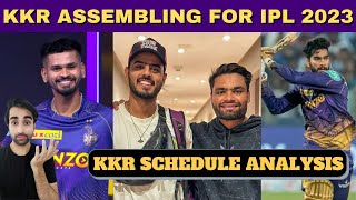 Breaking : KKR Players Assembling for IPL 2023 | KKR Schedule Analysis for IPL 2023 | Five Sportz