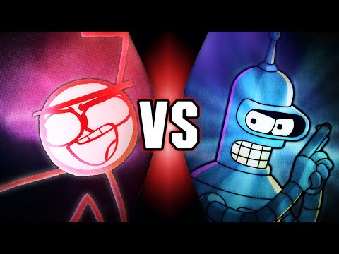 Red VS Bender (Dick Figures/Futurama) | VS Trailer