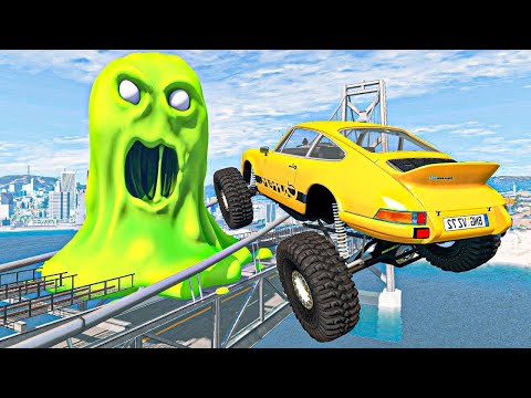 BeamNG Crazy Car Crashes & Jumps LIVE - Random Vehicles Total Destruction