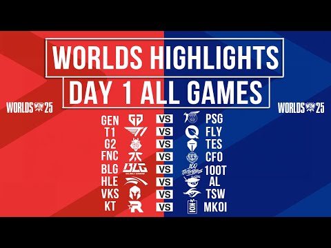 Worlds Highlights ALL GAMES Day 1 | Worlds 2025 Swiss Stage