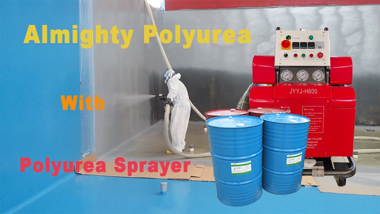 Pulverización y revestimiento de techos, paredes y tuberías de camiones con espuma impermeable de poliurea