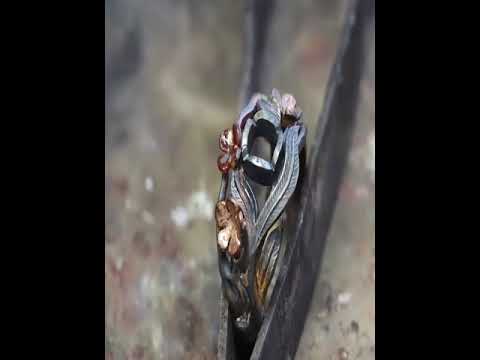 custom floral style engagement ring