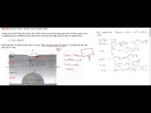 FLUID MECHANICS Tut 05 Question 4