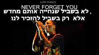Lupe Fiasco - Never Forget You hebsub מתורגם