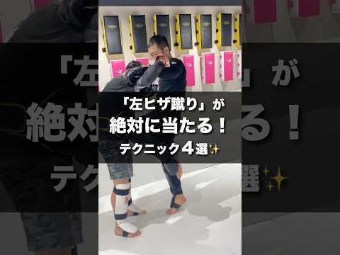 【左ヒザ蹴り】絶対に当たる！プロが教える「当てるための崩し」4選✨