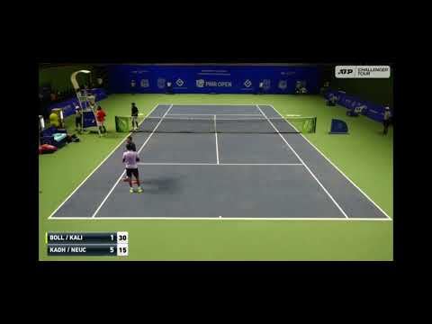 Tennis player hits and kills bat with his serve during the Pune ATP Challenger in India