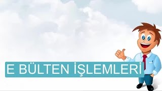 Dernek Sitesinde E-Bülten İşlemleri