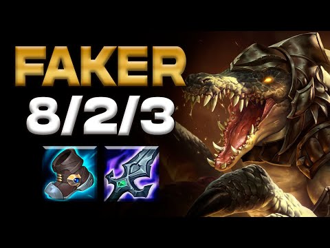 Faker Renekton vs Ryze / LOL KR Patch 12.13