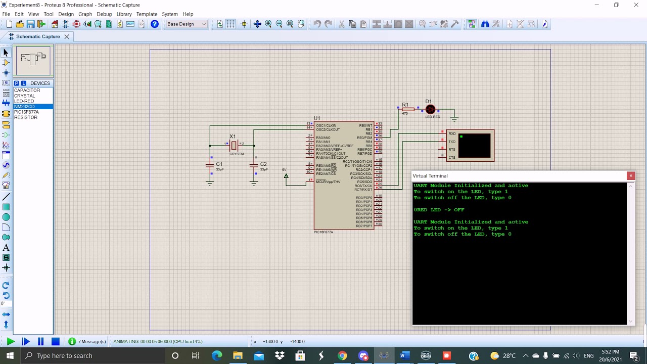 Experiment 8 Embedded Systems (Serial Interfacing)
