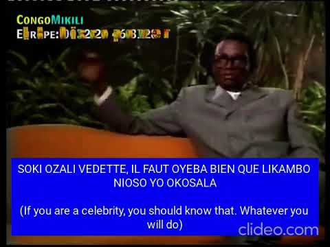 LUAMBO MAKIADI FRANCO'S INTERVIEW WITH LUKUNKU SAMPU IN BELGIUM, WITH TRANSLATED  ENGLISH SUBTITLES.