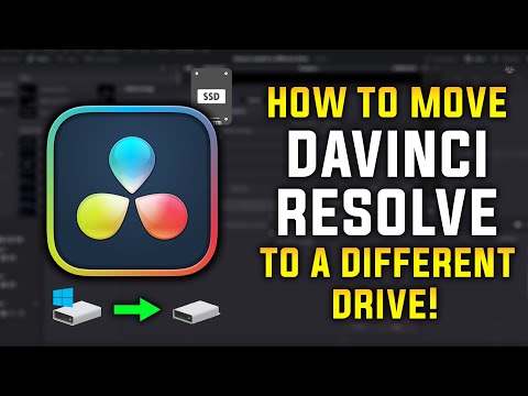 How to Move Davinci Resolve to a Different Drive!! | Save Space | Improve Performance
