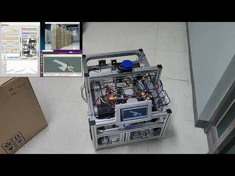 학과에서 제작한 자율주행 로봇 테스트 영상입니다