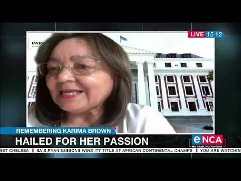 Minister Patricia de Lille remembers Karima Brown