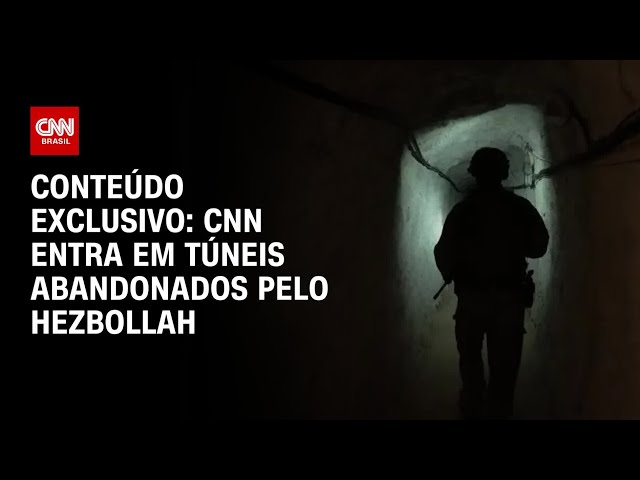 Conteúdo exclusivo: CNN entra em túneis abandonados pelo Hezbollah | CNN PRIME TIME