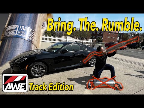 BEST SOUNDING CATBACK EVER for the NEW BRZ/GR86 || AWE Track Edition Catback INSTALL & sound