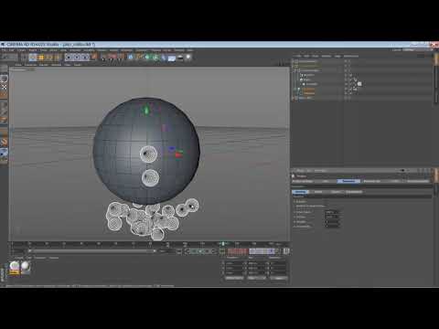 Collision Deformer Dynamics C4d Tutorial