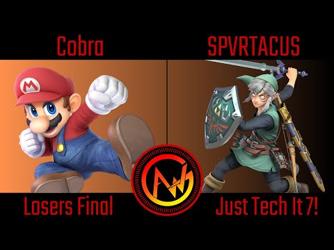 AWG Just Tech It 7 Losers Final - Cobra (Mario) Vs SPVRTACUS (Link) Smash Ultimate - SSBU