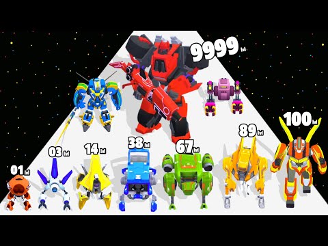 Robots Evolution Run 3D - Level Up Robot Max Level Gameplay ( New Update) Part 2